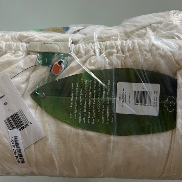 FARM RIO Pitanga Embroidery One Shoulder Cut Out Maxi Dress - Picture 14 of 16